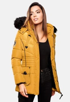 Marikoo Vestes Dhiver Veste D’hiver Vanilla Femme Jaune -Veste Mode 5a27802a4e4d1173f2a337d495afca0d