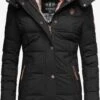 Marikoo Manteaux Courts Manteau D’hiver Femme Noir