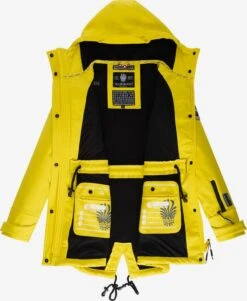 Marikoo Manteaux De Pluie Manteau Fonctionnel Zimtzicke Femme Jaune -Veste Mode 5d8297e191e5548465b975c9b83ba667