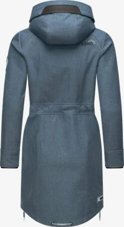 Marikoo Parkas Parka Mi-saison Femme Bleu -Veste Mode 5da91352b88fc64489191aa7e7496806