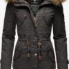 Marikoo Parkas Parka D’hiver La Viva Prc Femme Anthracite