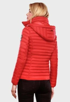 Marikoo Vestes De Mi-saison Veste Mi-saison Löwenbaby Femme Rouge -Veste Mode 5df350789a596fc474d286fce2adec86