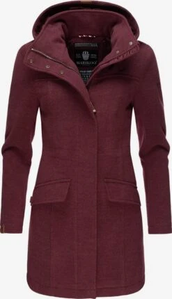 Marikoo Manteaux Dhiver Manteau D’hiver Femme Bordeaux