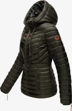 Marikoo Vestes De Mi-saison Veste Mi-saison Aniyaa Femme Olive -Veste Mode 5f54ba14ea78b6af0d66327427b9d92a