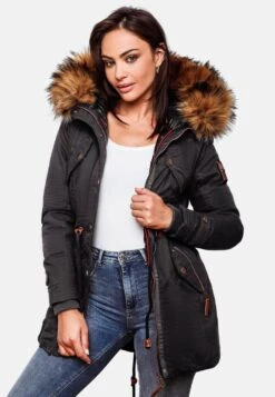 Marikoo Parkas Parka D’hiver La Viva Femme Noir -Veste Mode 5f8b6527b725820a461cb4cd8b83e4d1