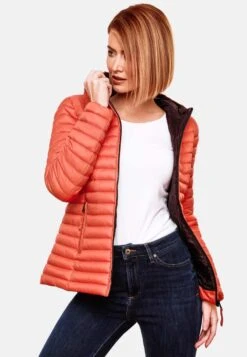 Marikoo Vestes De Mi-saison Veste Mi-saison Asraa Femme Corail -Veste Mode 5ff95918be7296437432bdbbadc54ebb