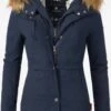 Marikoo Parkas Parka D’hiver Akira Femme Bleu Nuit -Veste Mode 628d7bc0fdd9cc208032d9ef15be8e7d