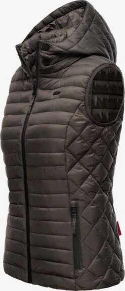 Marikoo Vestes Sans Manches Gilet Hasenpfote Femme Anthracite -Veste Mode 62daff413b0f8d7c0cf9be140ed4e63e