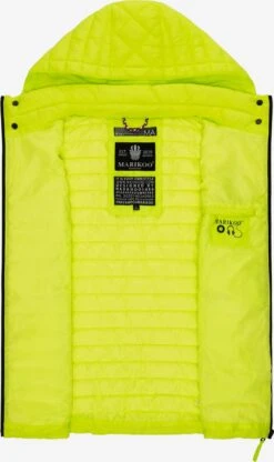Marikoo Vestes Sans Manches Gilet Femme Citron Vert -Veste Mode 630d4712a6e58107c5ab4a261a296ca3
