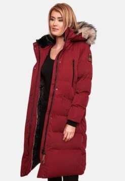 Marikoo Manteaux Dhiver Manteau D’hiver Schneesternchen Femme Rouge Sang -Veste Mode 634f3eca64f56d9e096392ef23e901fc