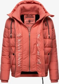 Marikoo Vestes Dhiver Veste D’hiver Taisaa Femme Corail -Veste Mode 6419a7e593f950a99825665e3fad9909