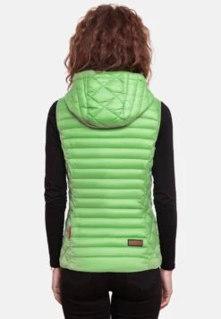 Marikoo Vestes Sans Manches Gilet Femme Vert -Veste Mode 6576c6080192b0de90fc591aed66430d