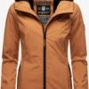 Marikoo Vestes De Mi-saison Veste Mi-saison Brombeere Femme Noisette -Veste Mode 665fe03aed18e7793b737dcc4040cb73