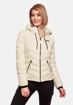 Marikoo Vestes De Mi-saison Veste Mi-saison Kuala Femme Beige Clair -Veste Mode 6679daa3682cca6b099b6f33a28eff3b