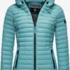 Marikoo Vestes De Mi-saison Veste Mi-saison Samtpfote Femme Bleu -Veste Mode 66cb4368e168675b0178b6196bf213e9
