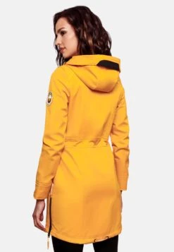 Marikoo Parkas Parka Mi-saison Femme Jaune Dor -Veste Mode 67673303a1756998f6bf36414ee338eb