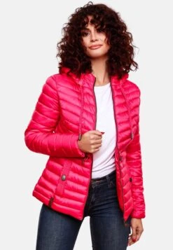 Marikoo Vestes De Mi-saison Veste Mi-saison Femme Framboise -Veste Mode 6829a1b219504ae36b0905357361c3c0