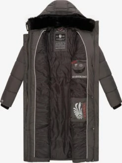 Marikoo Manteaux Dhiver Manteau D’hiver Femme Anthracite -Veste Mode 6931b06afee884fc1dea260475c4d51b