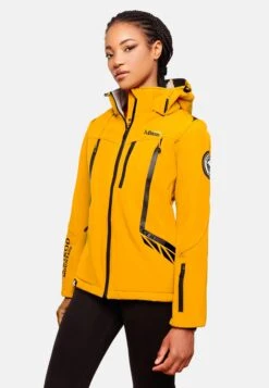 Marikoo Vestes Dhiver Veste D’hiver Femme Jaune -Veste Mode 694de500b666249c8679ac8bebe8b59f