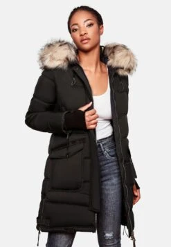 Marikoo Manteaux Dhiver Manteau D’hiver Chaskaa Femme Noir -Veste Mode 69ca77cf56a00f974b23a0d0ff1aa295
