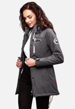 Marikoo Manteaux De Pluie Manteau Fonctionnel Zimtzicke Femme Gris -Veste Mode 69f70f28b171a3c1fb25bd430e298c6f