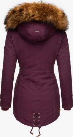 Marikoo Parkas Parka D’hiver Femme Lie De Vin -Veste Mode 6b3806fde1472c93b4c1b60428b947c7