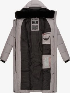 Marikoo Manteaux Dhiver Manteau D’hiver Femme Gris -Veste Mode 6c992a8e10fd825add95732b73de2e68