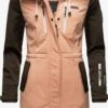 Marikoo Manteaux De Pluie Manteau Fonctionnel Zimtzicke Femme Rose / Noir -Veste Mode 6ea831c5366b8aa6d9af861f218f7600