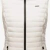Marikoo Vestes Sans Manches Gilet Hasenpfote Femme Blanc Cassé -Veste Mode 6f2c8bdc028562c2a1db4b1581ca1b8e