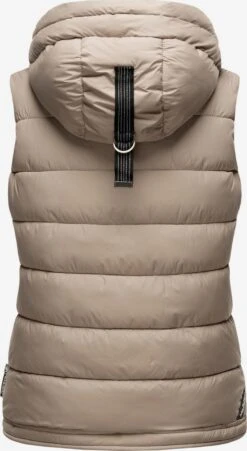 Marikoo Vestes Sans Manches Gilet Taisaa Femme Taupe -Veste Mode 7069213def1b746b408ba5236669748c
