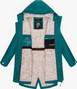 Marikoo Manteaux De Pluie Manteau Fonctionnel Femme Vert Foncé -Veste Mode 706dbd33d66d0c5323df38f70d83e35a