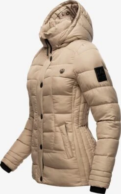 Marikoo Vestes Dhiver Veste D’hiver Qesra Femme Noisette -Veste Mode 7084ad45e114df7af9574f3a8b8fa49b