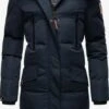 Marikoo Manteaux Dhiver Manteau D’hiver Schneesternchen Femme Bleu Marine -Veste Mode 721478a3652264fe5b0b73de5c1cb3d7
