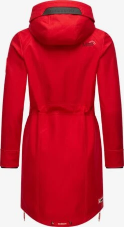 Marikoo Parkas Parka Mi-saison Femme Rouge Feu -Veste Mode 72b7731519fdd68971087d3252232549