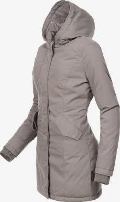 Marikoo Parkas Parka D’hiver Karmaa Femme Gris -Veste Mode 739475bb080f933e5f3387c89a75b0c6