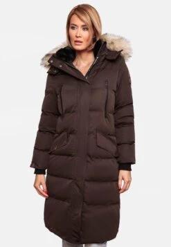 Marikoo Manteaux Dhiver Manteau D’hiver Schneesternchen Femme Marron -Veste Mode 744504d8cc91a6e84fb6a8c8724f7600