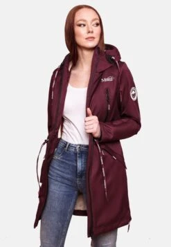 Marikoo Parkas Parka Mi-saison Femme Bordeaux -Veste Mode 758a9e596705ea72cac45cd05e7d0686