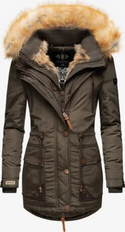 Marikoo Parkas Parka D’hiver Grinsekatze Femme Vert