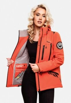 Marikoo Vestes Dhiver Veste D’hiver Femme Corail -Veste Mode 77541e5fce377af49f01f861d8445f5d