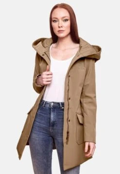 Marikoo Manteaux De Pluie Manteau Fonctionnel Mayleen Femme Noisette -Veste Mode 77b8cc45476a870a52c48b33e2a85626