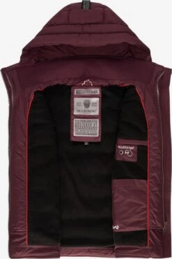 Marikoo Vestes Sans Manches Gilet Taisaa Femme Bordeaux -Veste Mode 7936e71e02d599d5dabc931327dba0ef