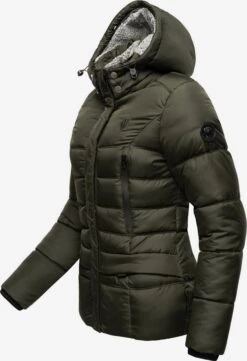 Marikoo Vestes Dhiver Veste D’hiver Loveleen Femme Olive -Veste Mode 7a3dc564d15567833c4a15ebd87898c5