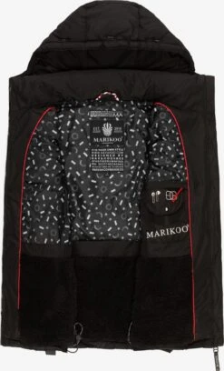 Marikoo Vestes Sans Manches Gilet Eisflöckchen Femme Noir -Veste Mode 7a7f766ac3ec2617cca49a895ede6a2e