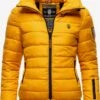 Marikoo Vestes Dhiver Veste D’hiver Poison Femme Jaune -Veste Mode 7d329a1727c7a499e4d83b061cb8b2f8
