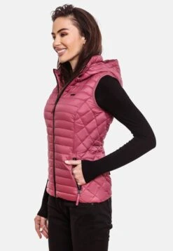 Marikoo Vestes Sans Manches Gilet Hasenpfote Femme Pitaya -Veste Mode 80bd3430dcfacd1409cf1f596c9545de