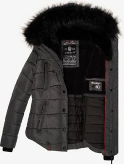 Marikoo Vestes Dhiver Veste D’hiver Lotusblüte Femme Taupe -Veste Mode 8299833bcf55893aaf20b01190b9fd7e