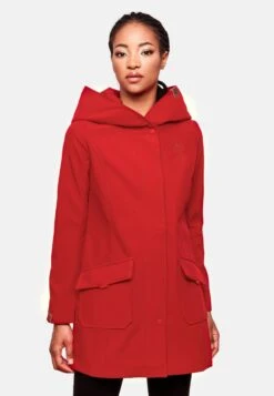 Marikoo Manteaux De Pluie Manteau Fonctionnel Mayleen Femme Rouge -Veste Mode 832c49497cf7bd8bf1fed21a23e1903b