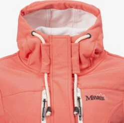 Marikoo Manteaux De Pluie Manteau Fonctionnel Zimtzicke Femme Corail -Veste Mode 83e9c3aca370bdc688a430ac90019e05