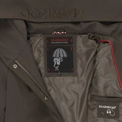 Marikoo Manteaux De Pluie Manteau Fonctionnel Mayleen Femme Marron -Veste Mode 84bbf8097d0b404740b6e0ae3c1c2407