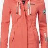 Marikoo Manteaux De Pluie Manteau Fonctionnel Zimtzicke Femme Corail -Veste Mode 850ff25f65a64f31082a7aa9844f3562
